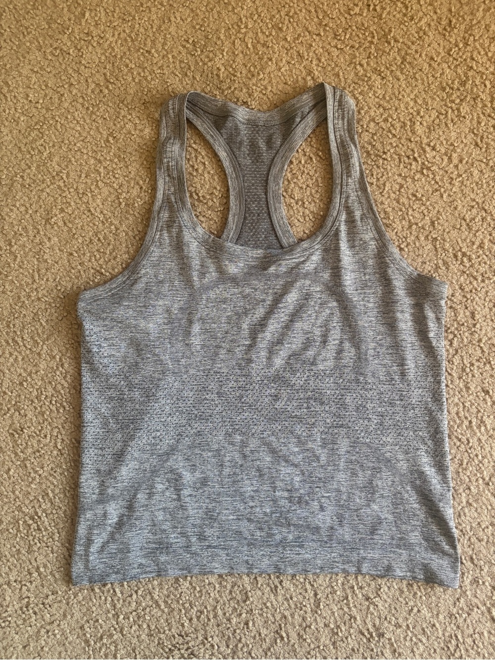 lululemon athletica Heather Gray Racerback Tank